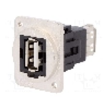 Conector {{Tip conector}}, colier (2 orificii), orificiu pentru şurub cap plat, pt. montare pe panou, CLIFF - CP30208NM3