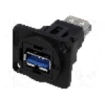 Conector {{Tip conector}}, colier (2 orificii), orificiu pentru şurub conic, pt. montare pe panou, CLIFF - CP30205N