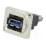 Conector {{Tip conector}}, colier (2 orificii), orificiu pentru şurub conic, pt. montare pe panou, CLIFF - CP30205NM