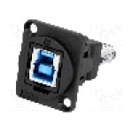 Conector {{Tip conector}}, colier (2 orificii), orificiu pentru şurub conic, pt. montare pe panou, CLIFF - CP30206N