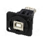 Conector {{Tip conector}}, colier (2 orificii), orificiu pentru şurub conic, pt. montare pe panou, CLIFF - CP30207N