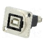 Conector {{Tip conector}}, colier (2 orificii), orificiu pentru şurub conic, pt. montare pe panou, CLIFF - CP30207NM