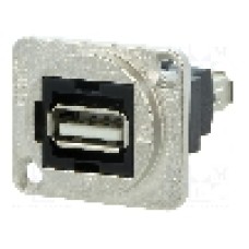 Conector {{Tip conector}}, colier (2 orificii), orificiu pentru şurub conic, pt. montare pe panou, CLIFF - CP30208NM