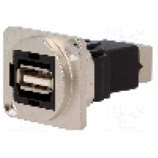 Conector {{Tip conector}}, colier (2 orificii), orificiu pentru şurub conic, pt. montare pe panou, CLIFF - CP30209NM