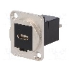 Conector {{Tip conector}}, colier (2 orificii), orificiu pentru şurub conic, pt. montare pe panou, CLIFF - CP30211M