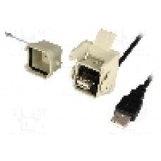 Conector {{Tip conector}}, colier (2 orificii), pt. montare pe panou, ENCITECH - 1310-0007-01