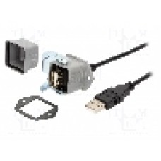 Conector {{Tip conector}}, colier (2 orificii), pt. montare pe panou, ENCITECH - 1310-0007-04