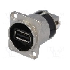 Conector {{Tip conector}}, colier (2 orificii), pt. montare pe panou, NEUTRIK - NAUSB-W