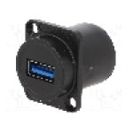 Conector {{Tip conector}}, colier (2 orificii), pt. montare pe panou, SWITCHCRAFT - EHUSB3ACAB Conector {{Tip conector}}, colier (2 orificii), pt. montare pe panou, SWITCHCRAFT - EHUSB3ACAB