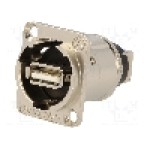 Conector {{Tip conector}}, colier (2 orificii), pt. montare pe panou, SWITCHCRAFT - EHUSBABX Conector {{Tip conector}}, colier (2 orificii), pt. montare pe panou, SWITCHCRAFT - EHUSBABX