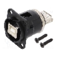 Conector {{Tip conector}}, colier (2 orificii), pt. montare pe panou, SWITCHCRAFT - EHUSBBABXPKG