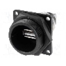 Conector {{Tip conector}}, flanşa (4 orificii), pt. montare pe panou, SWITCHCRAFT - DCP-USBAT-USBB Conector {{Tip conector}}, flanşa (4 orificii), pt. montare pe panou, SWITCHCRAFT - DCP-USBAT-USBB