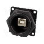 Conector {{Tip conector}}, flanşa (4 orificii), pt. montare pe panou, SWITCHCRAFT - DCP-USBBT-USBA Conector {{Tip conector}}, flanşa (4 orificii), pt. montare pe panou, SWITCHCRAFT - DCP-USBBT-USBA