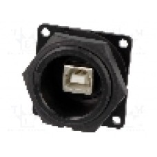 Conector {{Tip conector}}, flanşa (4 orificii), pt. montare pe panou, SWITCHCRAFT - DCP-USBBT-USBA Conector {{Tip conector}}, flanşa (4 orificii), pt. montare pe panou, SWITCHCRAFT - DCP-USBBT-USBA