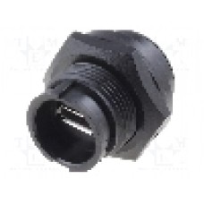 Conector {{Tip conector}}, piuliţa din faţa, pt. montare pe panou, sucit, SWITCHCRAFT - DCP-USBCB-F