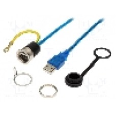 Conector {{Tip conector}}, piuliţa din spate, pt. montare pe panou, ENCITECH - 1310-0004-02