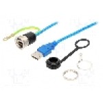 Conector {{Tip conector}}, piuliţa din spate, pt. montare pe panou, ENCITECH - 1310-0004-03 Conector {{Tip conector}}, piuliţa din spate, pt. montare pe panou, ENCITECH - 1310-0004-03