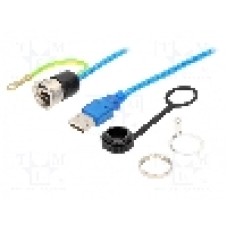 Conector {{Tip conector}}, piuliţa din spate, pt. montare pe panou, ENCITECH - 1310-0004-03