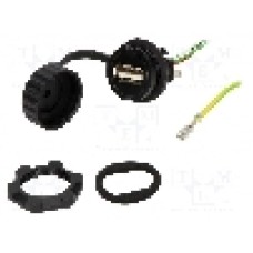 Conector {{Tip conector}}, piuliţa din spate, pt. montare pe panou, ENCITECH - 1310-0005-01