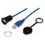 Conector {{Tip conector}}, piuliţa din spate, pt. montare pe panou, ENCITECH - 1310-1002-04