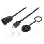 Conector {{Tip conector}}, piuliţa din spate, pt. montare pe panou, ENCITECH - 1310-1011-03 Conector {{Tip conector}}, piuliţa din spate, pt. montare pe panou, ENCITECH - 1310-1011-03