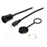 Conector {{Tip conector}}, piuliţa din spate, pt. montare pe panou, ENCITECH - 1310-1013-02 Conector {{Tip conector}}, piuliţa din spate, pt. montare pe panou, ENCITECH - 1310-1013-02