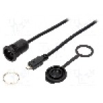 Conector {{Tip conector}}, piuliţa din spate, pt. montare pe panou, ENCITECH - 1310-1013-04 Conector {{Tip conector}}, piuliţa din spate, pt. montare pe panou, ENCITECH - 1310-1013-04