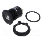 Conector {{Tip conector}}, versiune USB 2.0, {{Orientare spaţiala}}, ONPOW - USB-04-BK