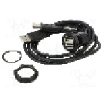 Conector {{Tip conector}}, versiune USB 2.0, {{Orientare spaţiala}}, ONPOW - USB-06-BK