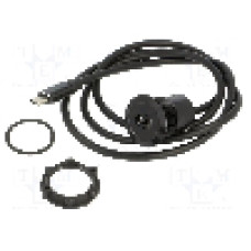 Conector {{Tip conector}}, versiune USB 3.1, {{Orientare spaţiala}}, ONPOW - USBC-04-BK
