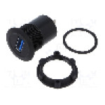 Conector {{Tip conector}}, versiune {{Versiune}}, {{Orientare spaţiala}}, ONPOW - USB-18-BK
