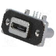 Conector USB AB micro, inşurubare, pentru PCB, pt. montare pe panou, AMPHENOL - MUSB-K152-30