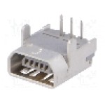 Conector USB AB mini, pentru PCB, MOLEX - 56579-0519 Conector USB AB mini, pentru PCB, MOLEX - 56579-0519