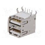 Conector USB A, {{Montare mecanica}}, AMPHENOL - TUEA4F4D3WO