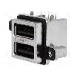 Conector USB A, inşurubare, pentru PCB, pt. montare pe panou, AMPHENOL - MUSB-C111-30