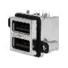 Conector USB A, inşurubare, pentru PCB, pt. montare pe panou, AMPHENOL - MUSB-C111-30