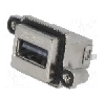 Conector USB A, inşurubare, pt. montare pe panou, AMPHENOL - MUSBR-A511-30 Conector USB A, inşurubare, pt. montare pe panou, AMPHENOL - MUSBR-A511-30