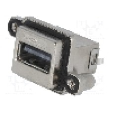Conector USB A, inşurubare, pt. montare pe panou, AMPHENOL - MUSBR-A511-30 Conector USB A, inşurubare, pt. montare pe panou, AMPHENOL - MUSBR-A511-30