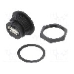 Conector USB A, inşurubare, pt. montare pe panou, AMPHENOL - UA-20PMFP-LC7001