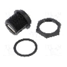 Conector USB A, inşurubare, pt. montare pe panou, AMPHENOL - UA-20PMFP-SC8001