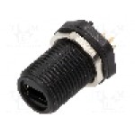 Conector USB A mini, pentru PCB, piuliţa din faţa, pt. montare pe panou, ENCITECH - 1310-0008-01