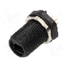 Conector USB A mini, pentru PCB, piuliţa din faţa, pt. montare pe panou, ENCITECH - 1310-0008-01