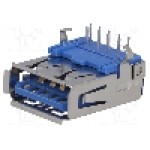 Conector USB A, pentru PCB, AMPHENOL - TUEA9F2D1Y