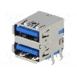 Conector USB A, pentru PCB, AMPHENOL - TUEA9FCD0