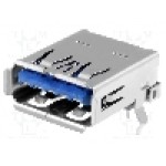 Conector USB A, pentru PCB, ATTEND - 209B-DG01