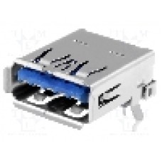 Conector USB A, pentru PCB, ATTEND - 209B-DG01