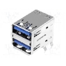 Conector USB A, pentru PCB, ATTEND - 209B-DG03