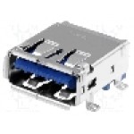 Conector USB A, pentru PCB, ATTEND - 209B-SG01