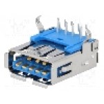 Conector USB A, pentru PCB, CONNFLY - DS1095-05-LNR0