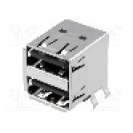 Conector USB A, pentru PCB, JST - UBA-4RS-D14T-4D